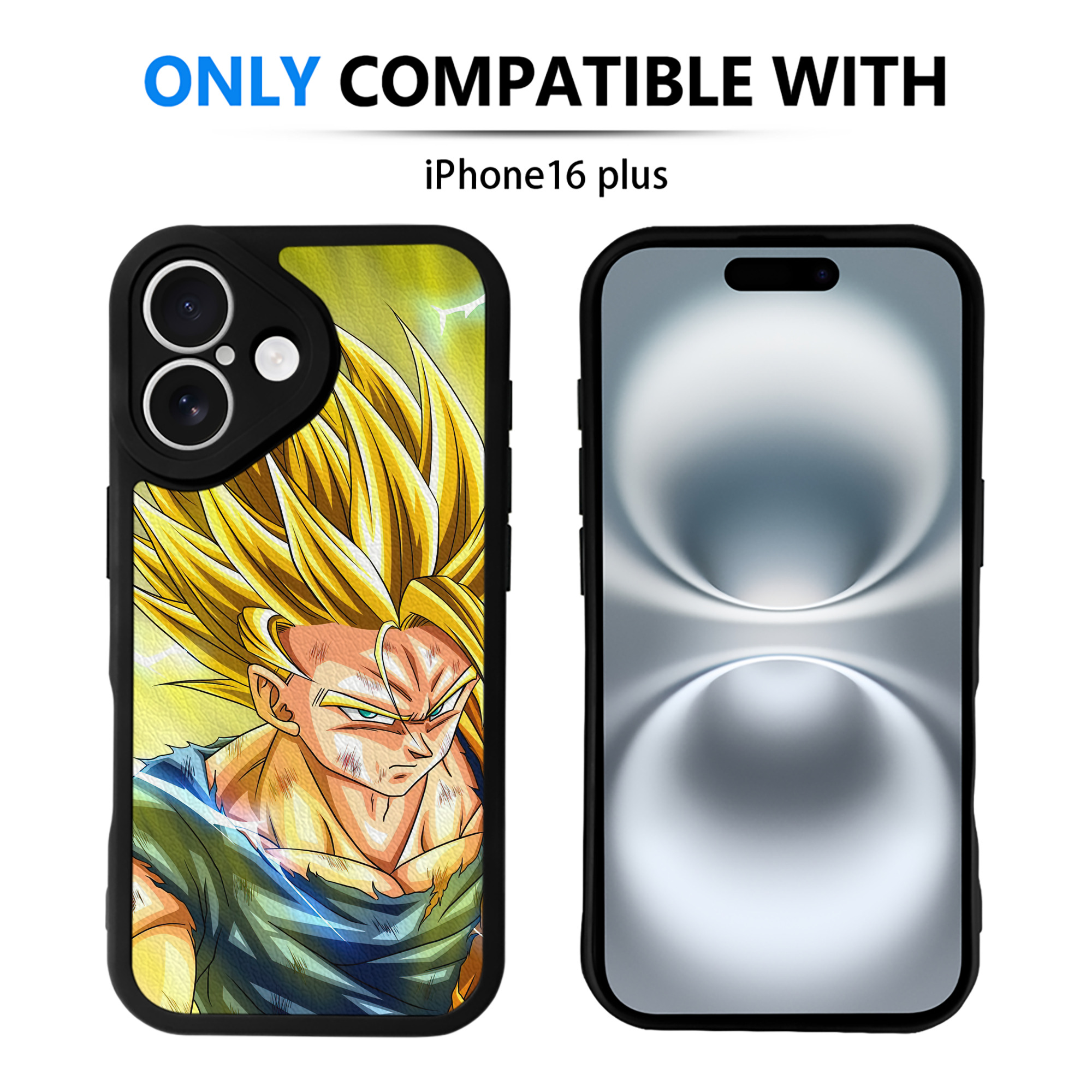 （画像用） ドラゴンボール DRAGON BALL 【iPhone 16シリーズ対応】シリコンスマホケース（レザー調） 材質：シリコン